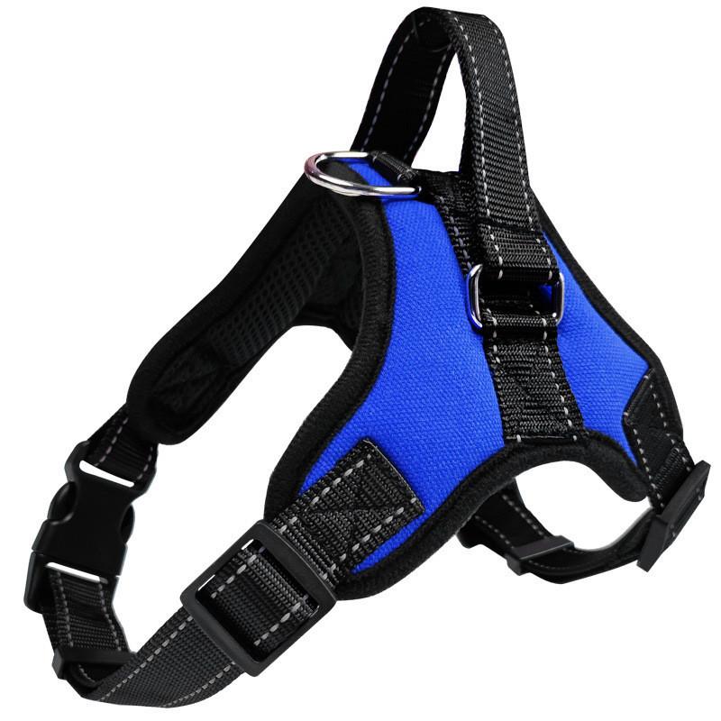 

Premium 600d Oxford Fabric Dog Chest Harness With Comfortable Sponge Padding S синій