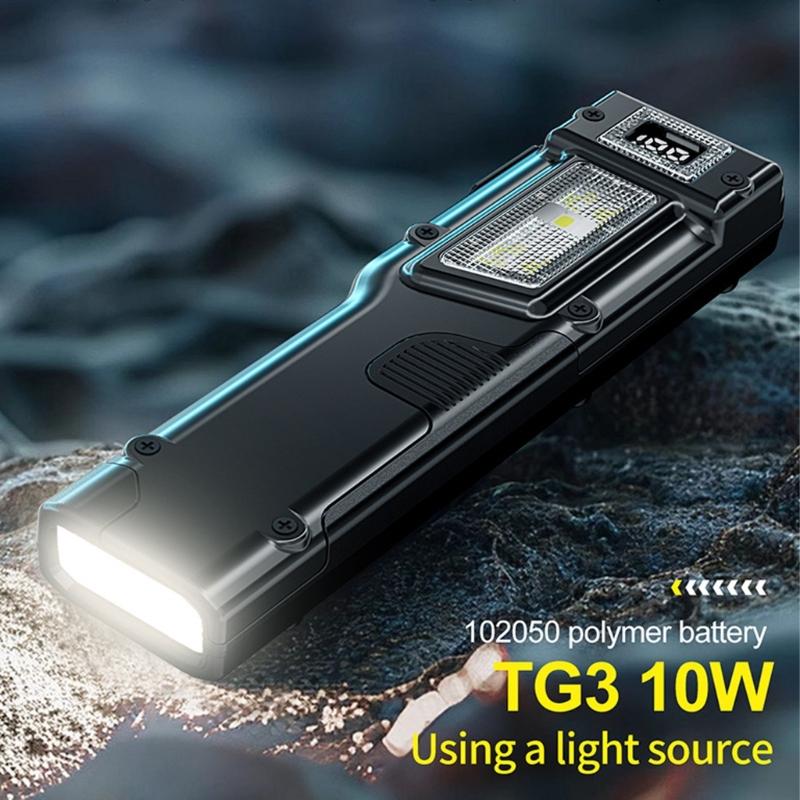 Thin Double Core Work Light with Clip On Design and Side Light Function for Enhanced Visibility In Automotive Repair