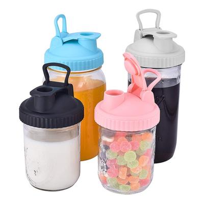 Mason Jar Cover Univerzální nalévací víčka Široké hrdlo Mason Jars Vzduchotěsné, nepropustné kryty sklenic pro domácnost