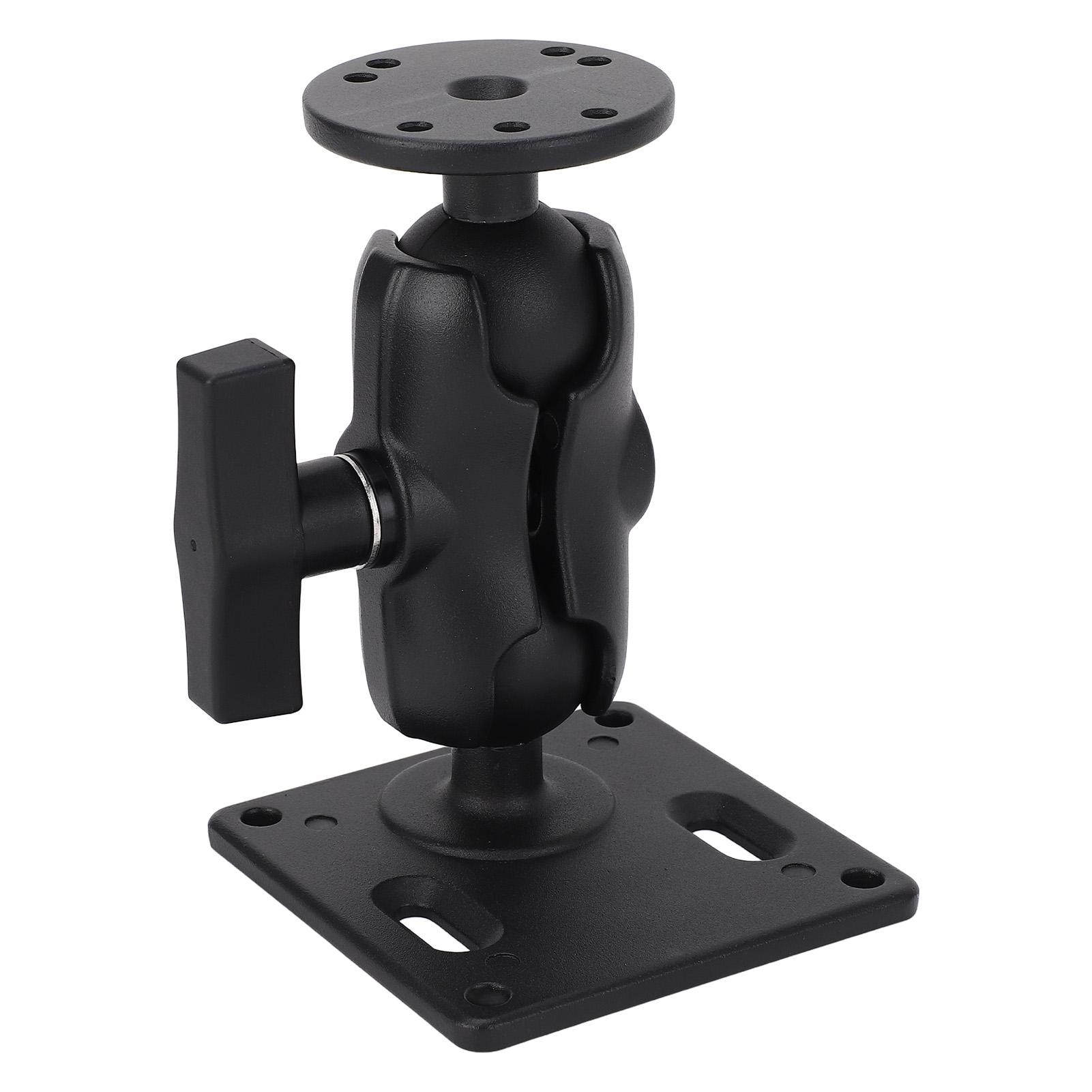 Double Ball Mount with Two Plates Aluminum Double Socket Arm with 1.5 Inch C Size Ball Adapter for Tablet Fish Finder Truck