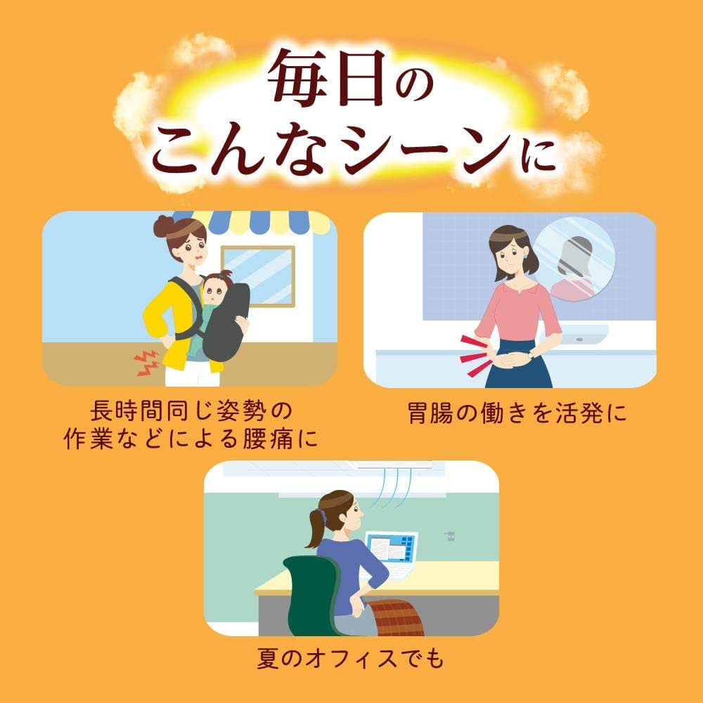 Megurism Steam Heating Sheets, Stick-on Type for the Inside of Underwear, 5 Sheets X 3