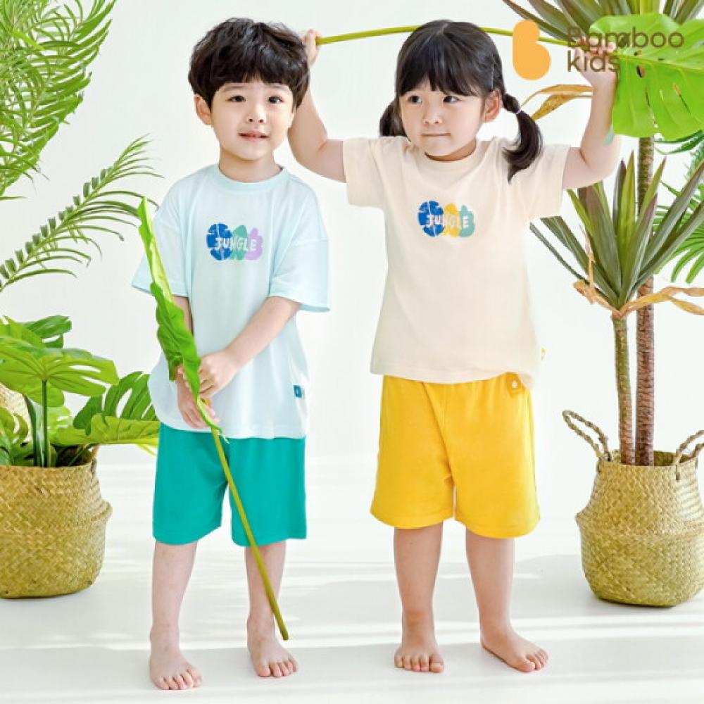 Bamboo Bebe Short Sleeve Set Tropical 24 60m Bamboo Kids Solsol Jungle Forest