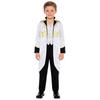 Kids Vintage Medieval Steampunk Tailcoat Long Sleeve Fake Two Piece Tuxedo Victorian Jacket for Dress Up Party Costume