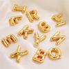Minimalist Copper-Plated Gold Alphabet Pendant Sweater Chain Jewelry