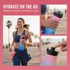 500ML Gradient Color Sports Water Bottle Large Capacity Plastic Cup for Outdoor Beach Travel Gym Fitness Portable Drink Jug
