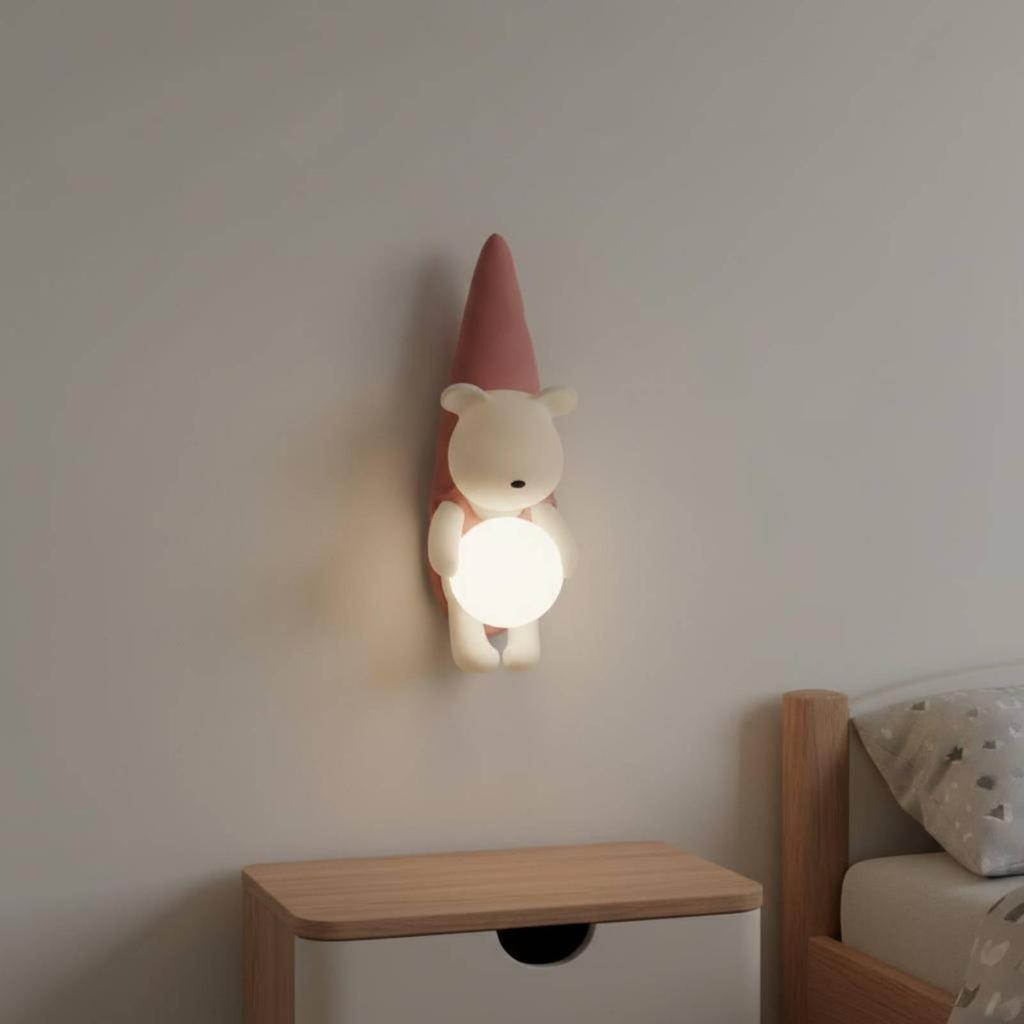 Sconce Wall Bear Lamp Modern Decorative Indoor