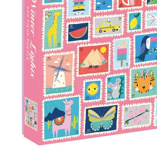 500Pcs/Set Christmas Jigsaw Puzzle Four Seasons Cityscape Animal Puzzle Challenge Game Educational Puzzle Toy Holiday Party Family Activity Decoration