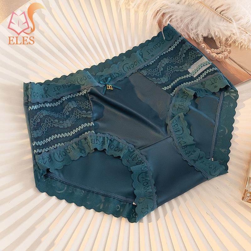 

Кружевное атласное элегантное нижнее белье для женщин, однотонные удобные трусики с высокой талией, бесшовные трусы для фитнеса и девочек, женские трусики XL синий