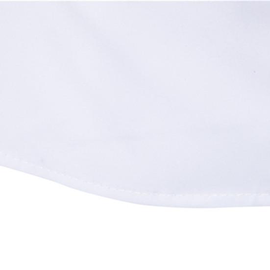 Herrenhemd Einfarbig Umlegekragen Zweireihig Eng Frühling T-Shirt für die Arbeit
