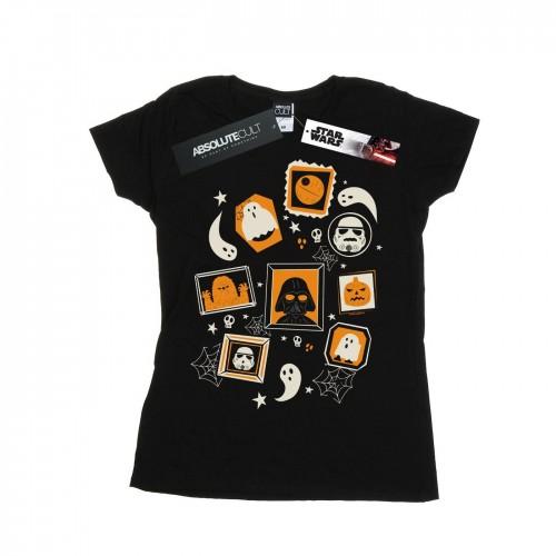 

Star Wars Womens/Ladies Day Of The Dead Memorial Wall Cotton T-Shirt XXL білий