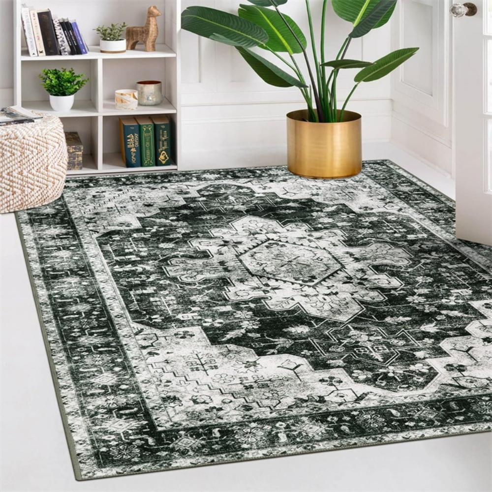 

Retro Türkiye Boho Printed Carpet Living Room Decor Sofa Rug Bedside Soft Area Rug Balcony Coffee Table Floor Mat Doormat Gifts 40x60cm