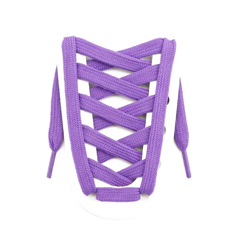 Classic Shoelaces for Sneakers Colored Flat 8mm Shoe Laces Skates Sport Shoes Boots Shoelace Accessories for AF1 Woman Man New