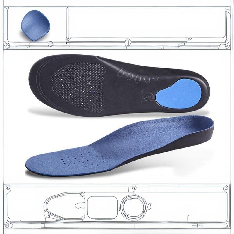 2Pcs 3D Plush Cloth Orthopedic Insoles Arch Support Foot Pads for Long Trip Walking Hiking Use
