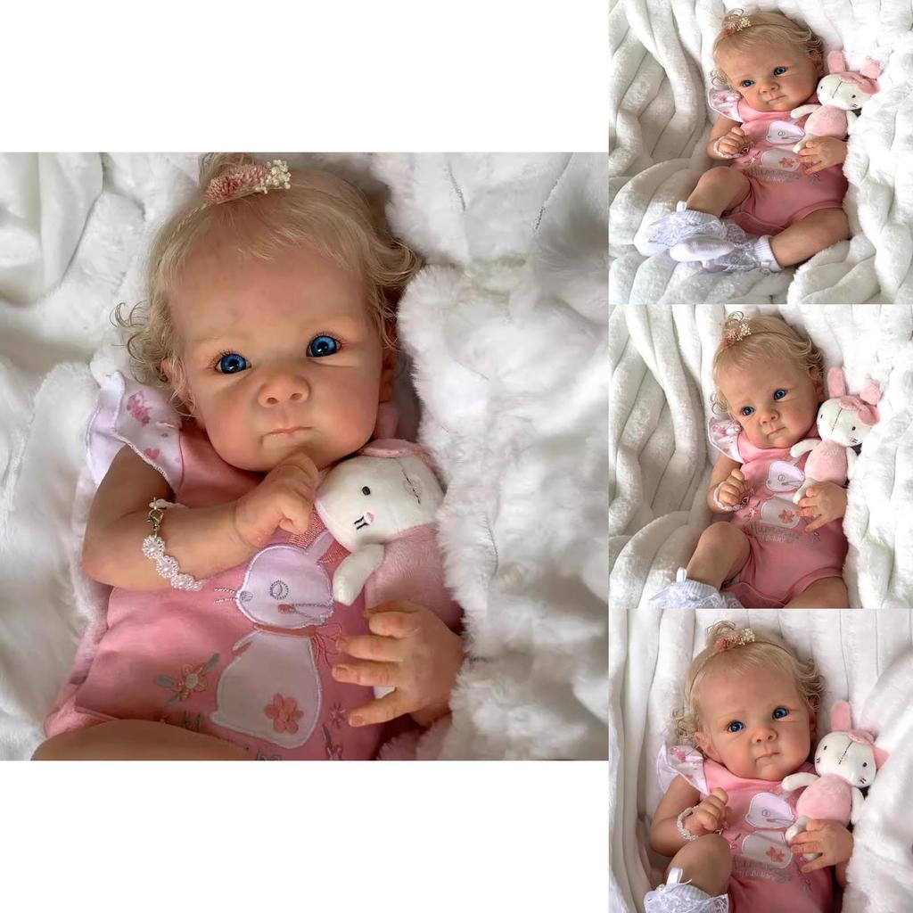 Silicone Baby Reborn Doll Realistic Vinyl Collectible Toy For Gift And Display