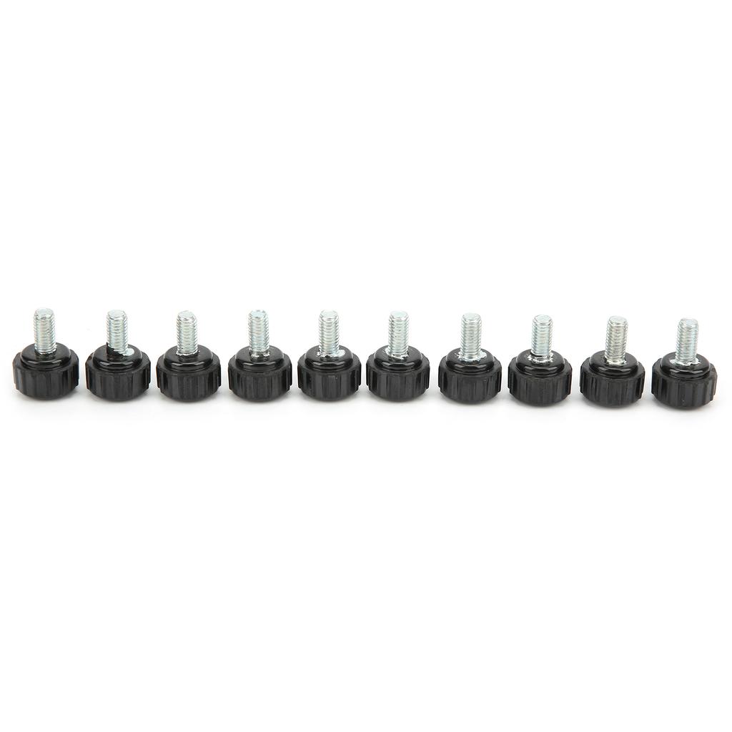 10Pcs Clamping Knob Jig Bolt Lathe Hand Grip Twist Nut Straight Thread Locking Handle M5x16x10