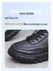 Men's Winter Waterproof Cotton Shoes with Fleece Lining - Thickened, Comfortable, Warm Snow Boots for Middle-Aged and Elderly.