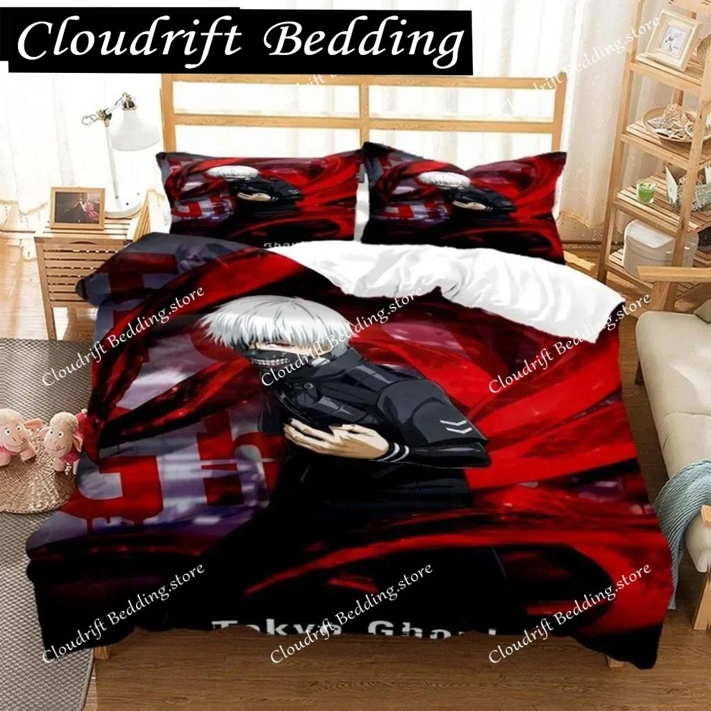 Tokyo Ghoul Digital Print Polyester Bedding Sets Covers Boys Duvet Cover Set For Teens Bedding Set King Size