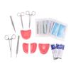 Dental Chirurgische Naht Training Kit Naht Praxis Modell Training Pad Schere Werkzeug Lehre Ausrüstung Haut Bedienen Kit