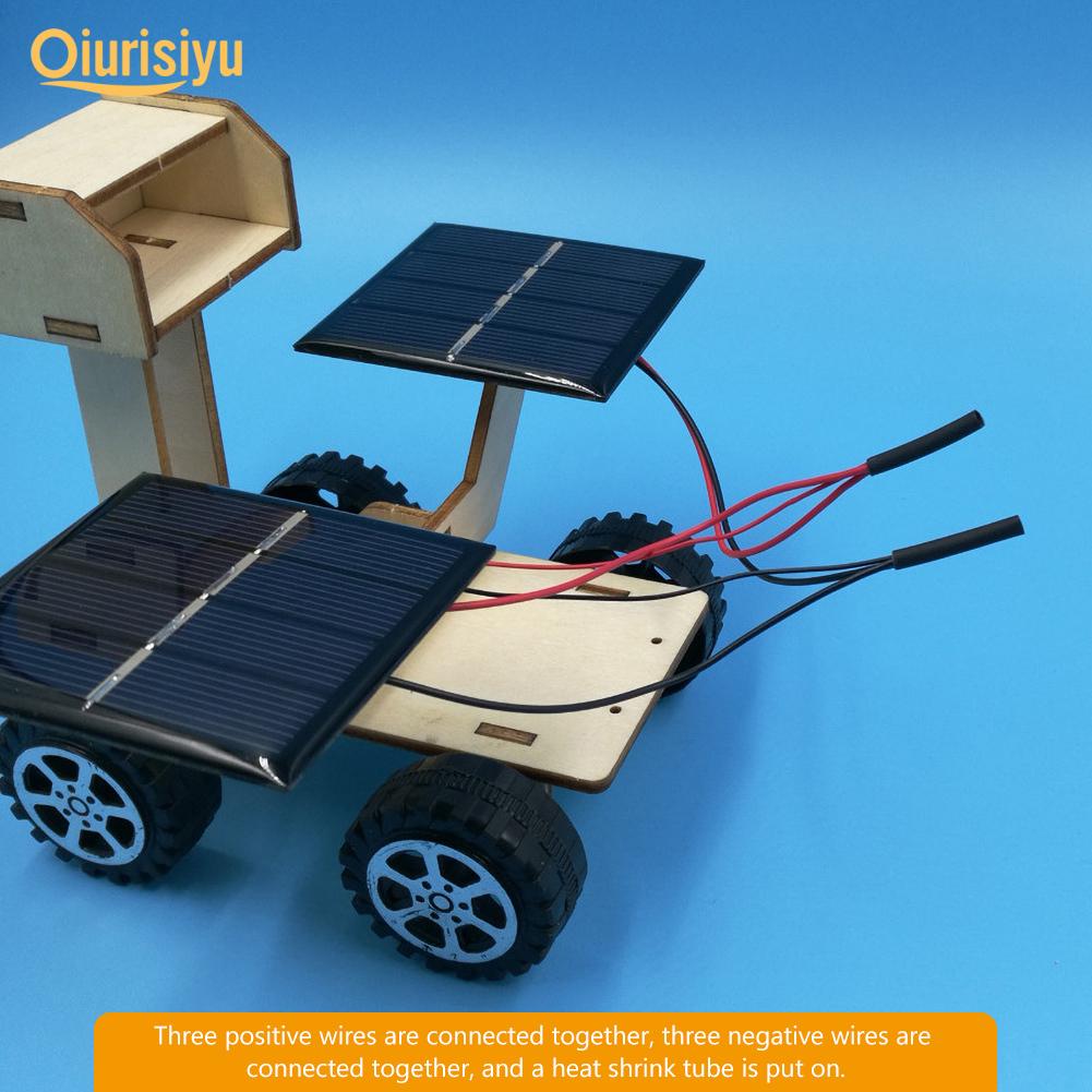 Kids DIY Assembly Solar Power Moon Rover Robot Toy