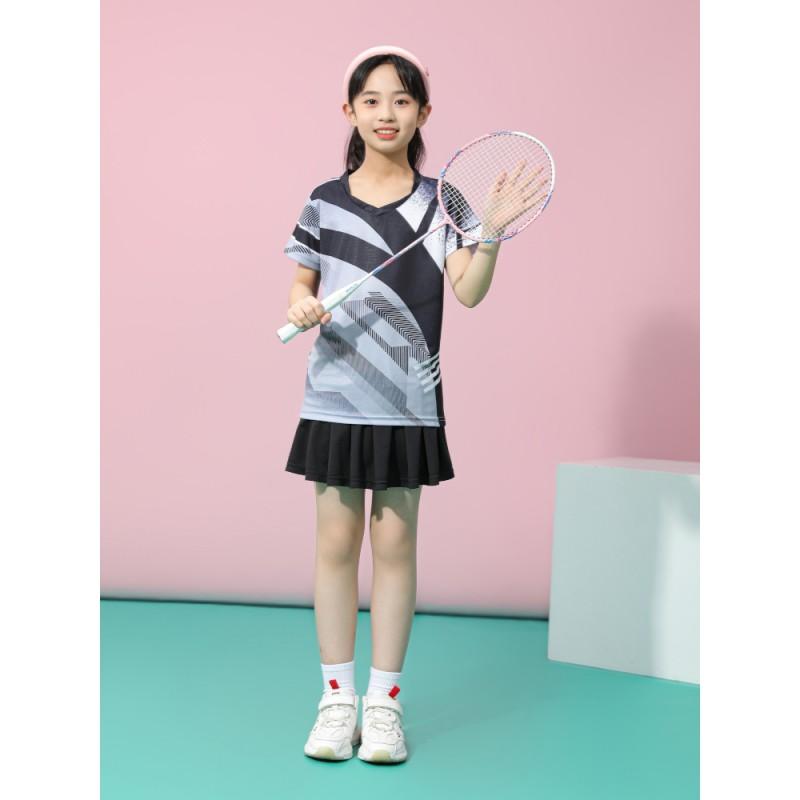 Kids Quick-Dry Badminton Table Tennis Sport Set Boys Girls Athletic Training Outfit Lightweight