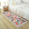 Premium Floral Bedroom Runner Rug, Soft Machine Washable Kitchen Mat - Non-Slip Indoor Doormat for Entryway, Laundry, Bathroom, Kitchen & Living Room