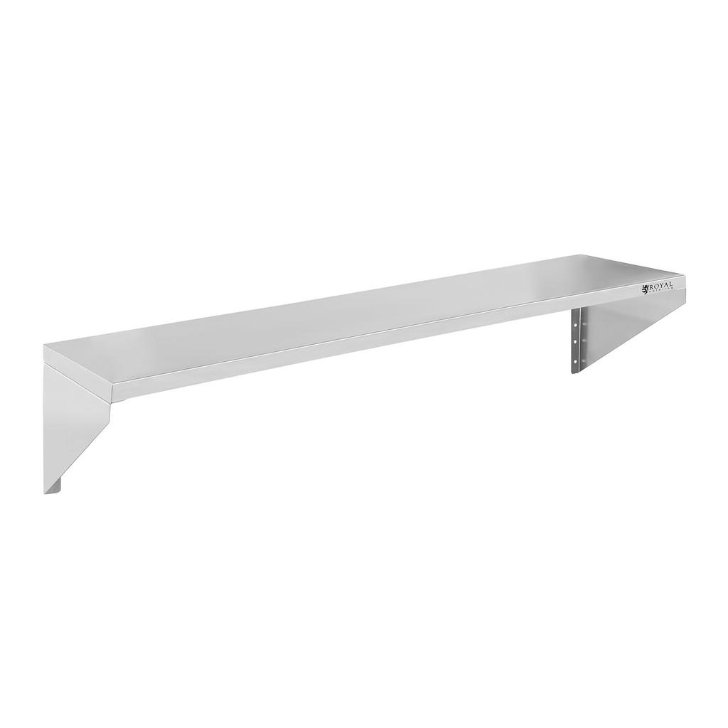 Single Stainless Steel Wall-Mounted Hanging Shelf