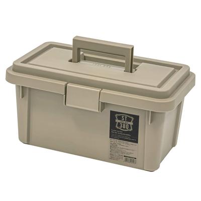 JEJ Astage S Serie Werkzeugkiste Hergestellt für Außenlagerung und Sand 38cm Breit x 22cm Tief x 19cm Hoch ST380S, Japan, Camping, Beige,