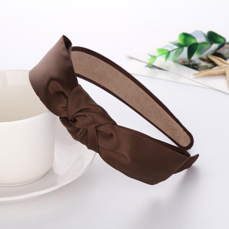 Fabric headband female Yiwu headdress jewelry autumn and winter feeling wide edge versatile high skull top headband hairpin