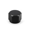 AN6 AN8 AN10 Female Thread Aluminum Pipe External Hex Head Flare fiting TUBE NUT  End Cap Plug Fitting Coupler Connector Adapter