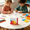 Alphabets Tracing Activity Board Game with 10 Rolling Marble, 36-Piece Preschool Letter Practice Set for Kids Ages 3+