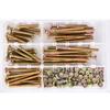 Hexagon Hex Furniture Screw Nut Set Zine M6 Threaded Bolts Phillips Nuts Wood Bed Chair Desk Table Crib Screws Assortment Kit