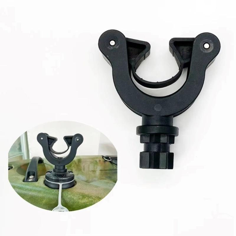 Universals Kayak Paddle Holder Canoes Boats Paddle Board Clip Mount Track Mounted Oar Grip Supporter Easy to Install
