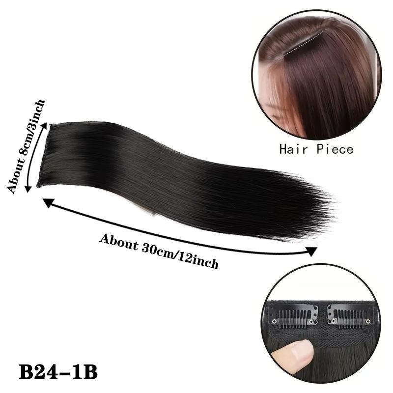 

MERISIHAIR Синтетические Короткие Прямые Пряди для Волос Наращивание Волос Гладкие и Пушистые Заколки для Волос Увеличение Объема Волос для Женщин Аксессуары для Волос 25cm