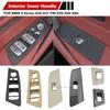 Black Car Interior Front Rear Door Window Lift Switch Button Panel Trim Cover For BMW 5 Series G30 G31 F90 525i 530i 540i