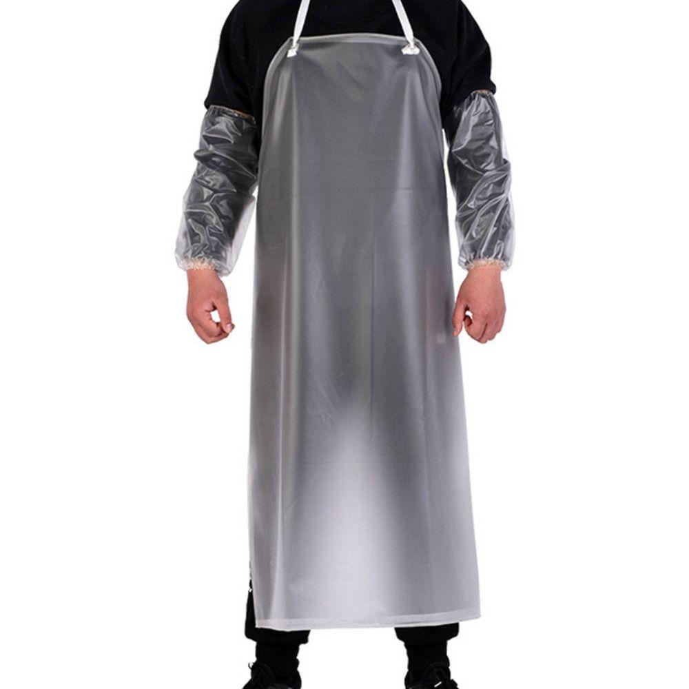 Thickened Kitchen Apron Translucent Work Apron Durable Cafeteria Apron  for Men Women