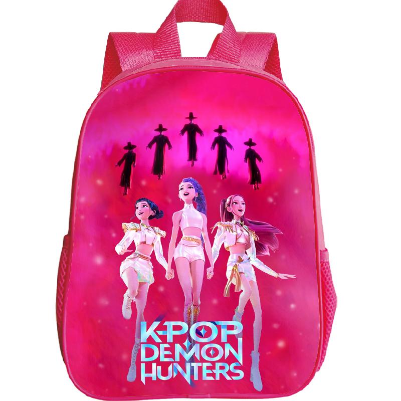 

K-pop Охотники на демонов Рюкзак для детского сада Мультяшный Huntrix Девочка K-Pop Малыш Детская сумка Saja Мальчики Водонепроницаемый Повседневный Детский Мочила 5
