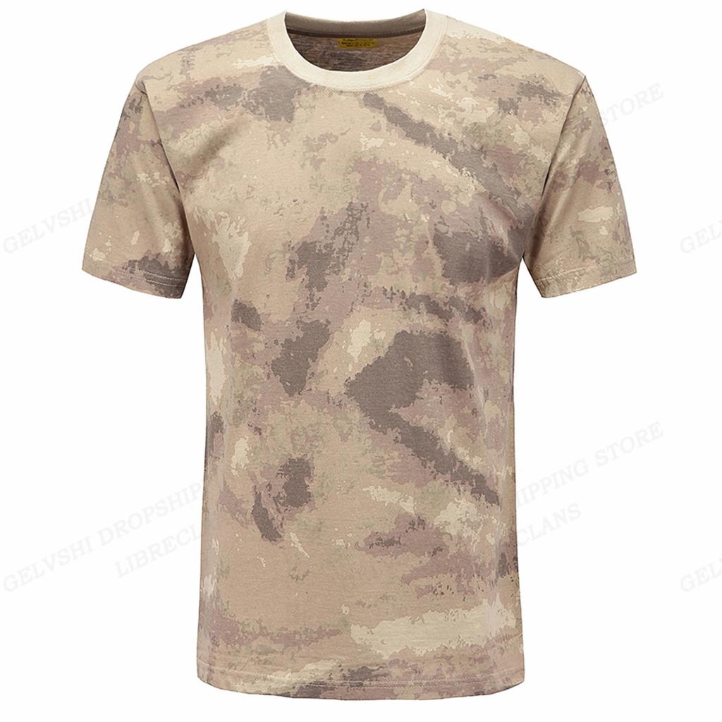 Summer Round Neck 3D Camouflage Print Top Fashionable Outdoors Casual Short Sleeved Men's T-shirts