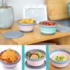 Collapsible Bowl Portable Tableware Expandable Outdoor Compression Travel Camping Picnic Anti-Spill Food Container for Baby Kids