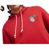 Puma X One Piece Hoodie Badge Print Long Sleeve Sweatshirt Men hoodies Burgundy 624666-24