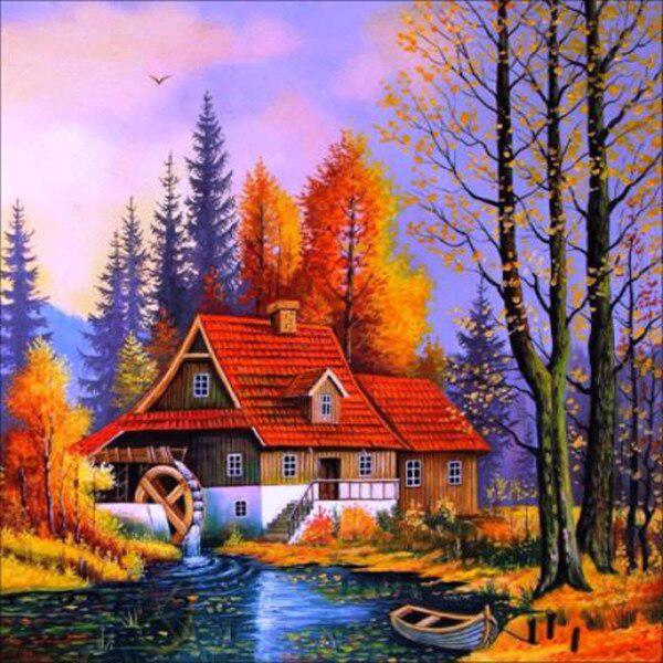 5D DIY Diamond Painting Scenery Series Full Circle Diamond Embroidery Animal Cross Stitch