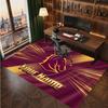 Brisbane Broncos Personalisierter Kristall-Samt-Teppich, Benutzerdefinierter Name Text Weicher Anti-Rutsch-Teppich für Wohnzimmer Schlafzimmer