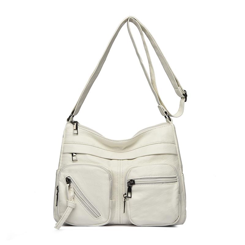 Vintage Shoulder Bag Multi-zipper Mother Bag