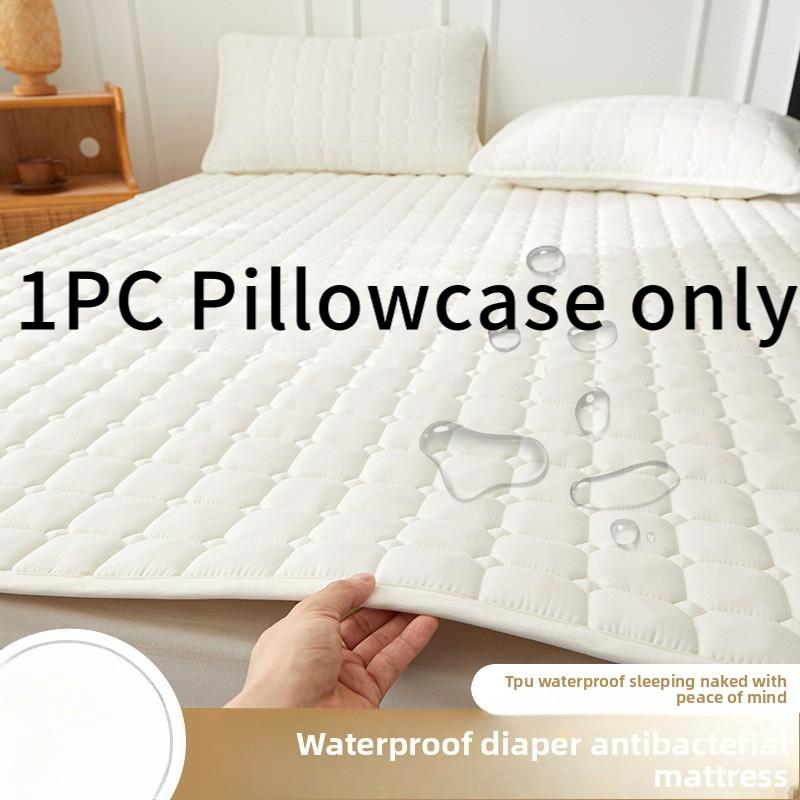 Waterproof Urine Barrier Quilted Mattress Pad for Home Bedroom Dormitory Soft Cushion Bed Protector Non-Slip Mat