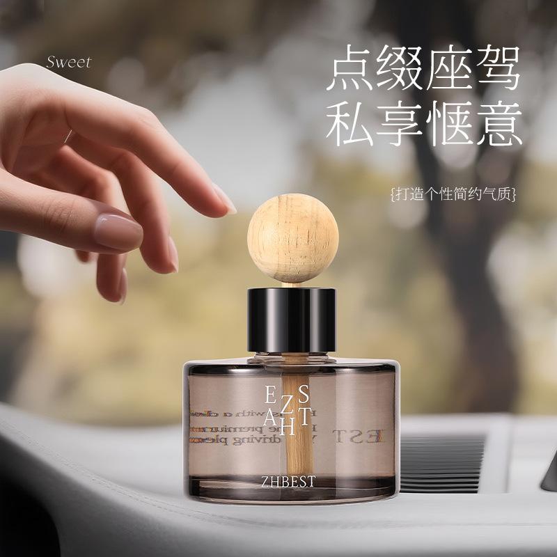 Car-mounted perfume and aroma bottle decorative item Car-suspended fragrance essential oil refreshing and deodorizing
