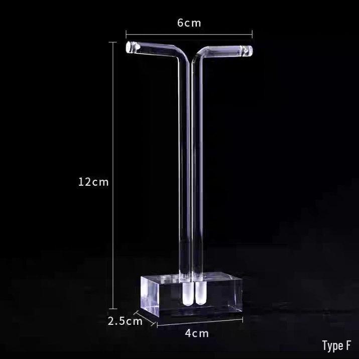 Acrylic Earring Holder Stand - Simple Display for Studs, Dangles, and Jade Jewelry Accessories