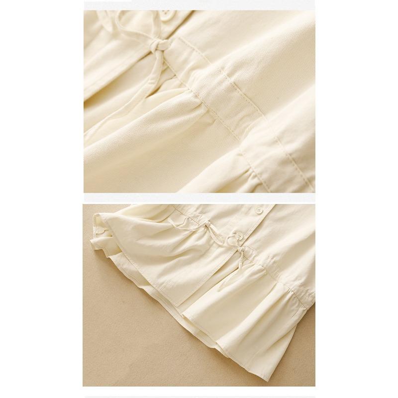 Women S Cotton Ruffled Round Neck Loose Fit Vest Top