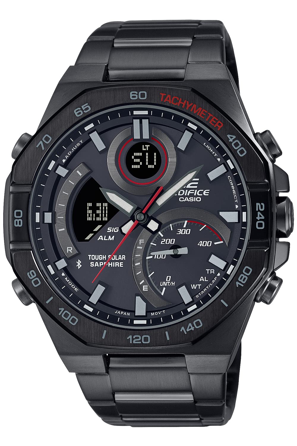 

[Casio] Edifice Watch Smartphone Link Bluetooth Equipped with Solar ECB-950YDC-1AJF Чоловічий чорний
