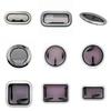 Rectangular 40x20 ABS Plastic Boat Porthole Window Tempered Glass Watertight Hatch Yacht RV Marine Vessel Black White Accessory
