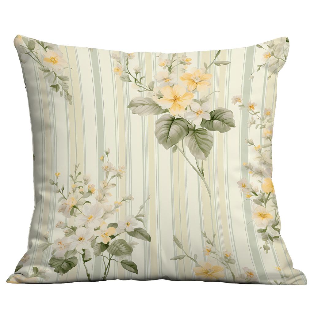 Ny Akvarell Pastoral Blommig Kuddfodral Hem Vardagsrum Soffa Kudde Kuddfodral Premium Hållbar Kvalitet