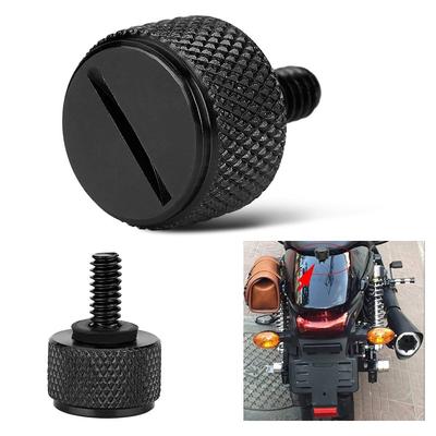 Seat Bolt-Qiilu Seat Protection Mounting Mount Bolt Screw Cap for Harley Davidson 1996 & Late (Black)